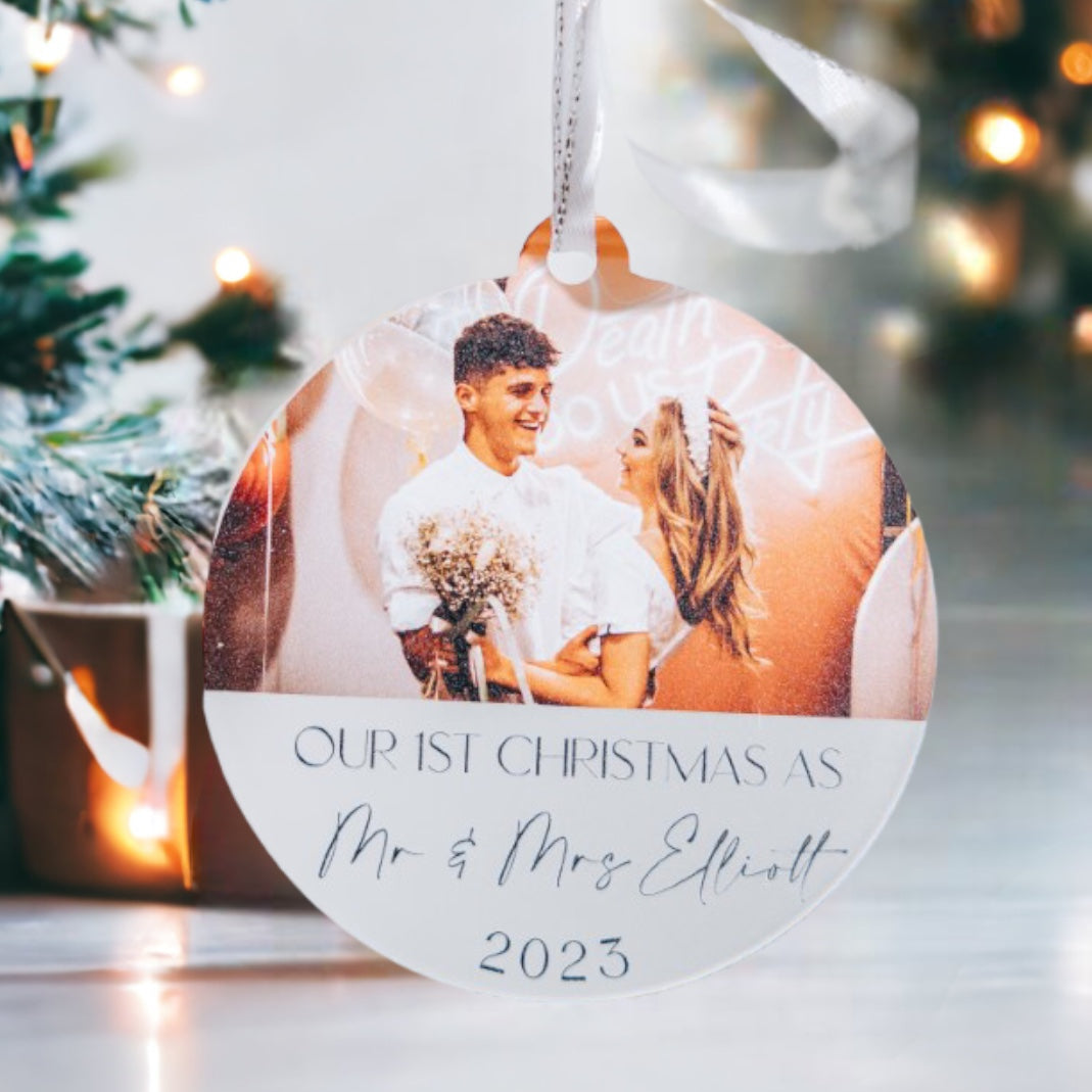 Newly Weds First Christmas Married Gift