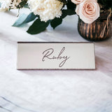 Silver Mirror Place Cards
