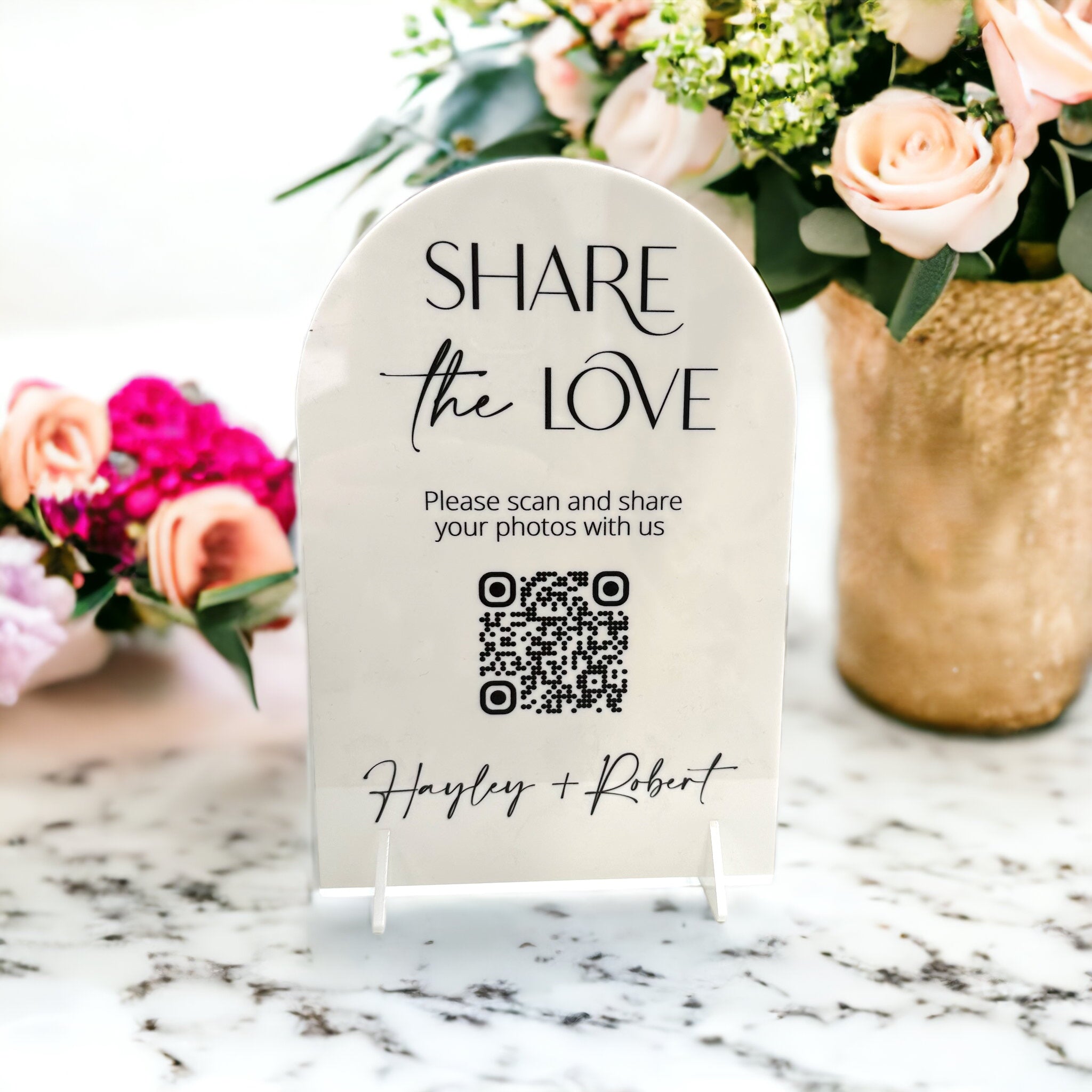 Wedding Sharing QR code Sign