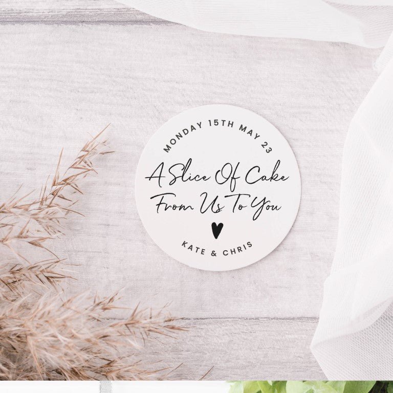 Wedding Cake Favour Stickers