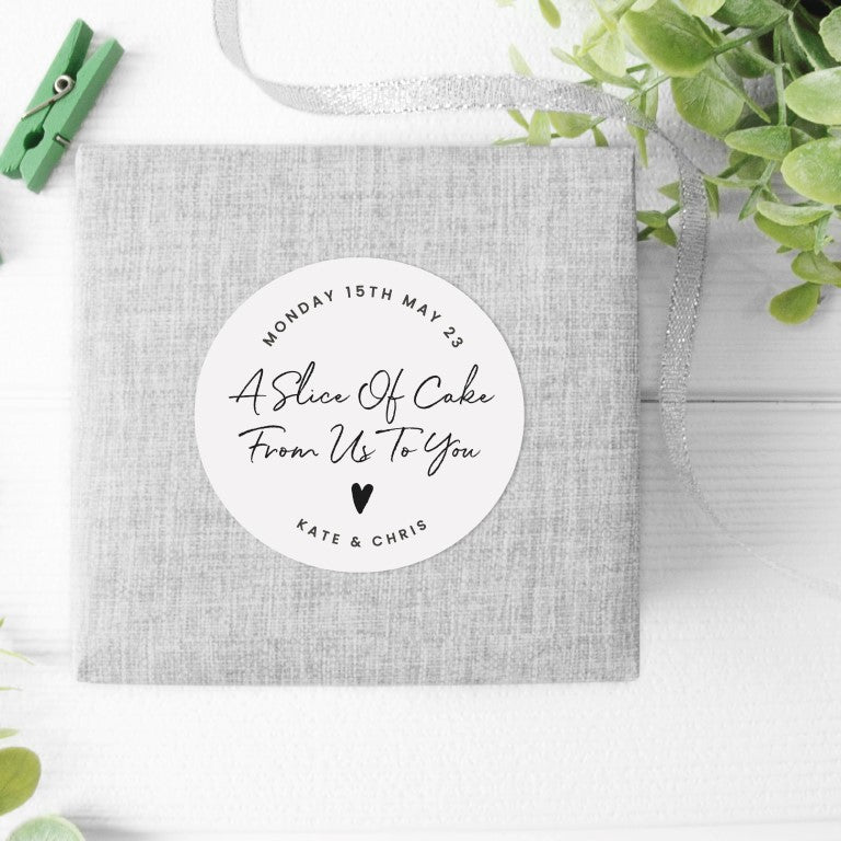 Wedding Cake Personalised Stickers