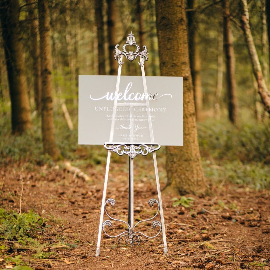 Luxury Unplugged Wedding Sign