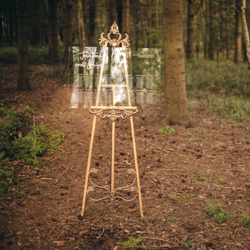 Ornate Wedding Welcome Sign