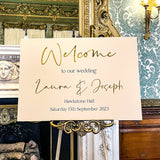 Luxury Wedding Welcome Sign