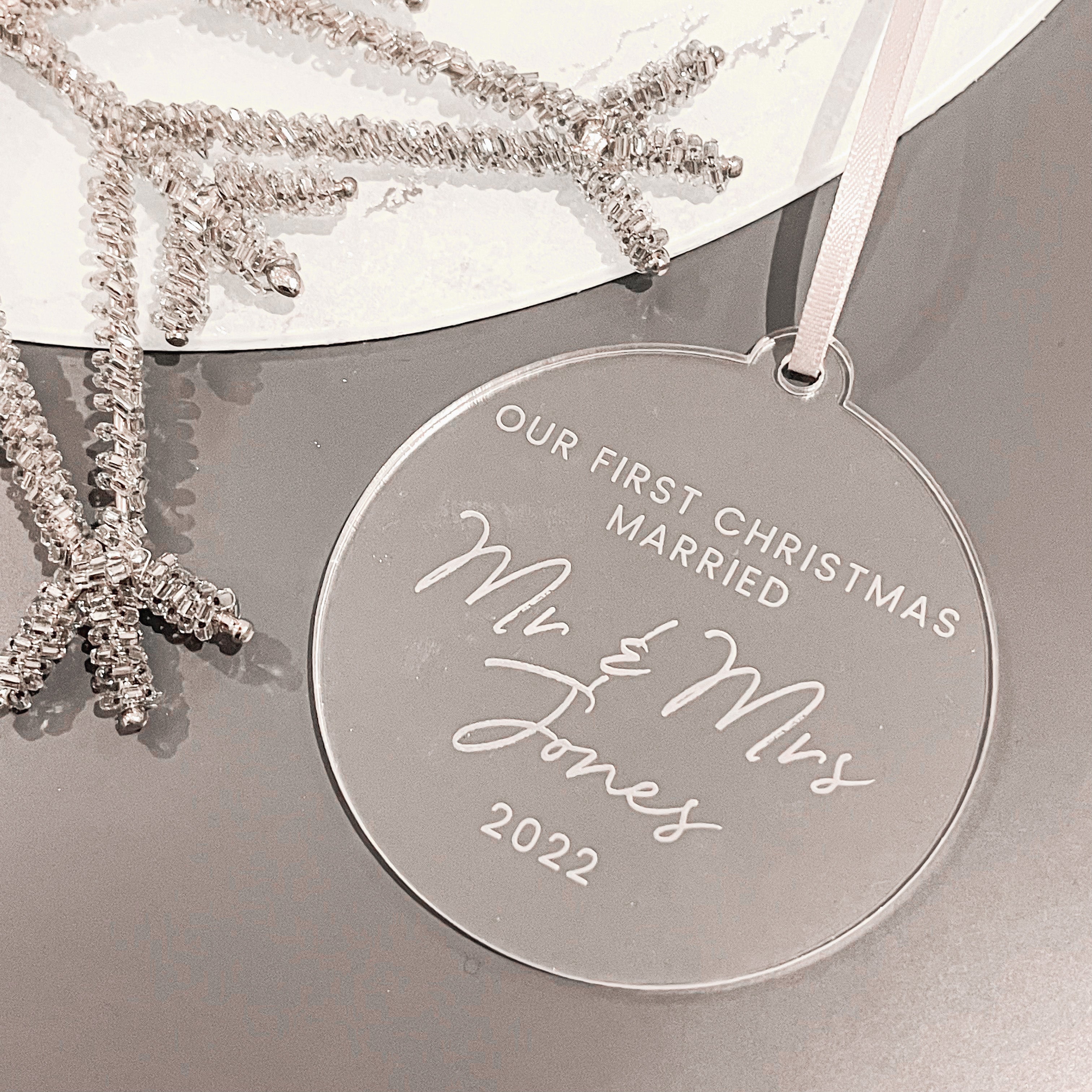 Our First Christmas Married Bauble