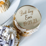 Best Day Ever Personalised Wedding Cupcake Toppers