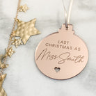 Last Christmas As A Miss Bauble