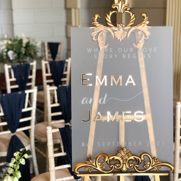 Luxury Wedding Welcome Signs