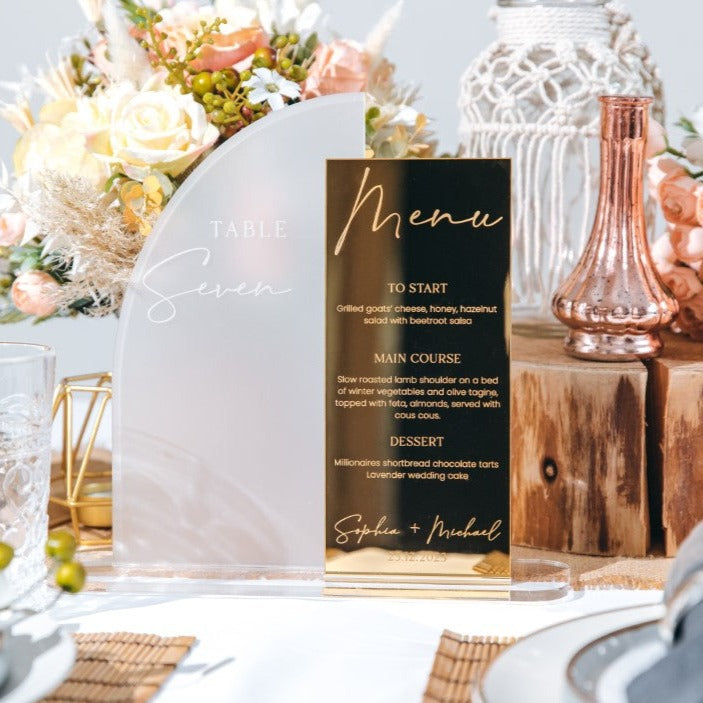 Wedding Table Personalised Signs