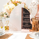 Personalised Table Number & Mirror Menu