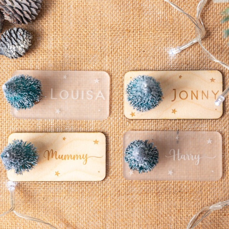 Festive Wedding Place Cards