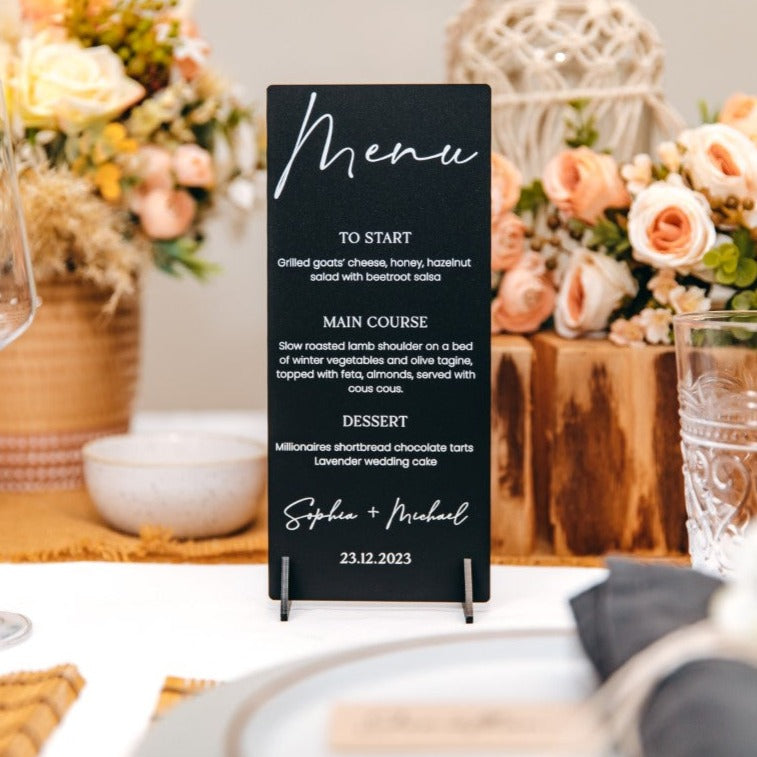 Bespoke Wedding Menus