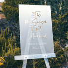 Christmas Acrylic Personalised Welcome Sign