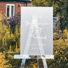 Christmas Wedding Welcome Sign