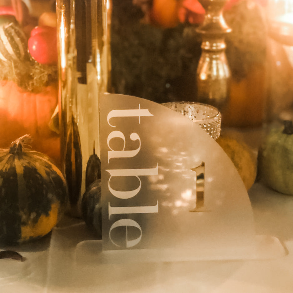 Luxury Wedding Table Numbers