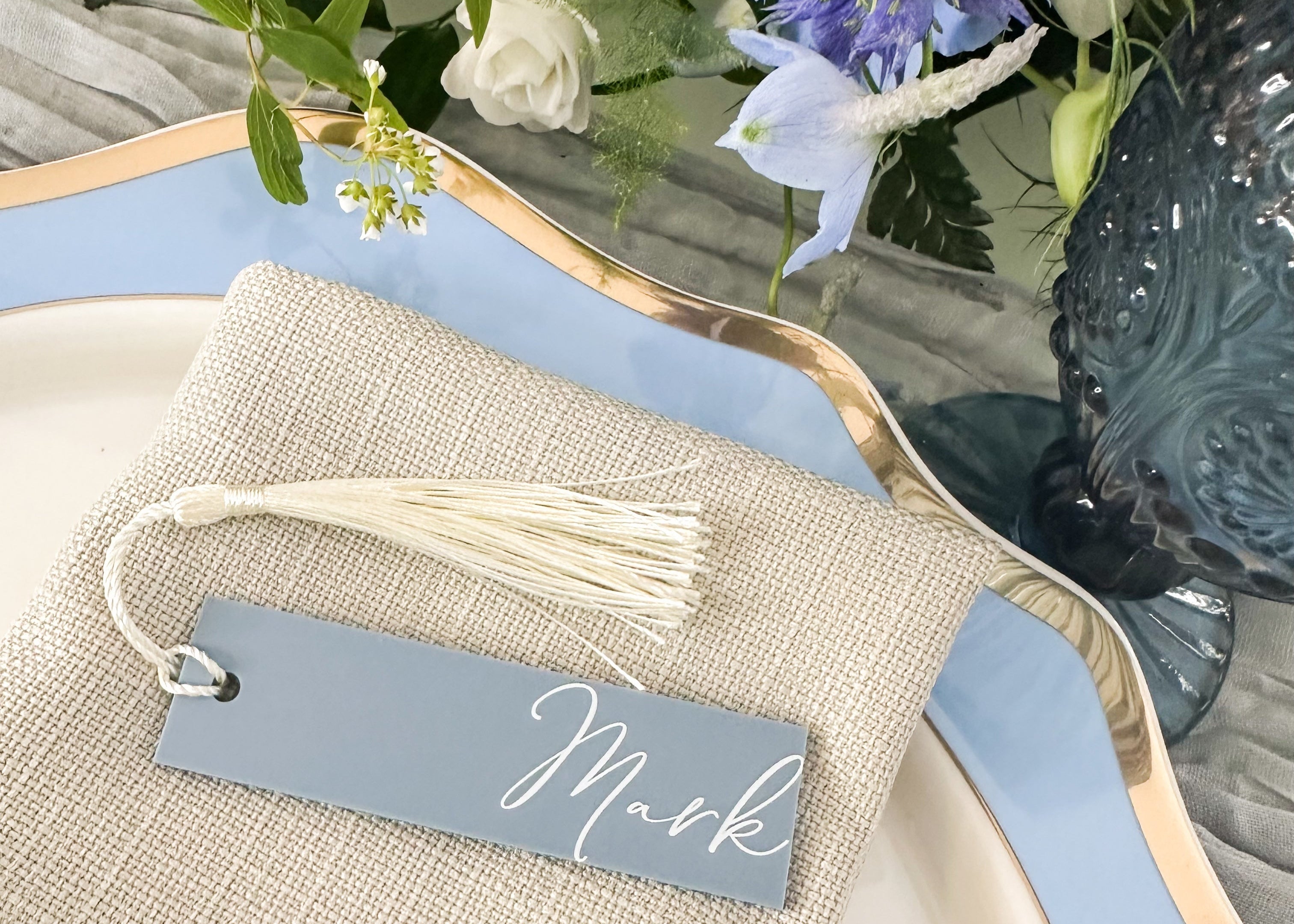 dusky blue wedding