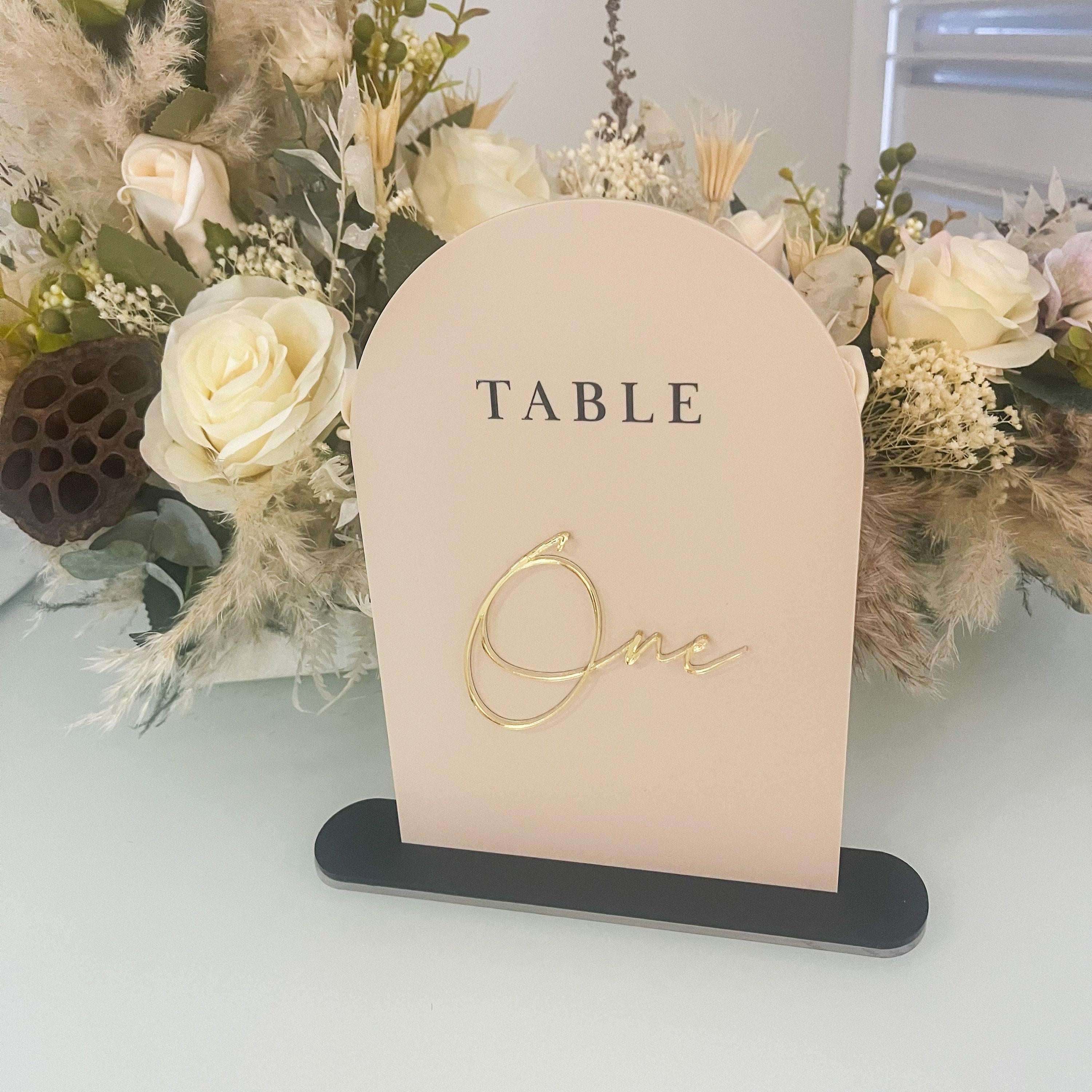 Wedding Table Numbers
