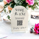 Wedding Guest Photo Sharing QR Code Sign
