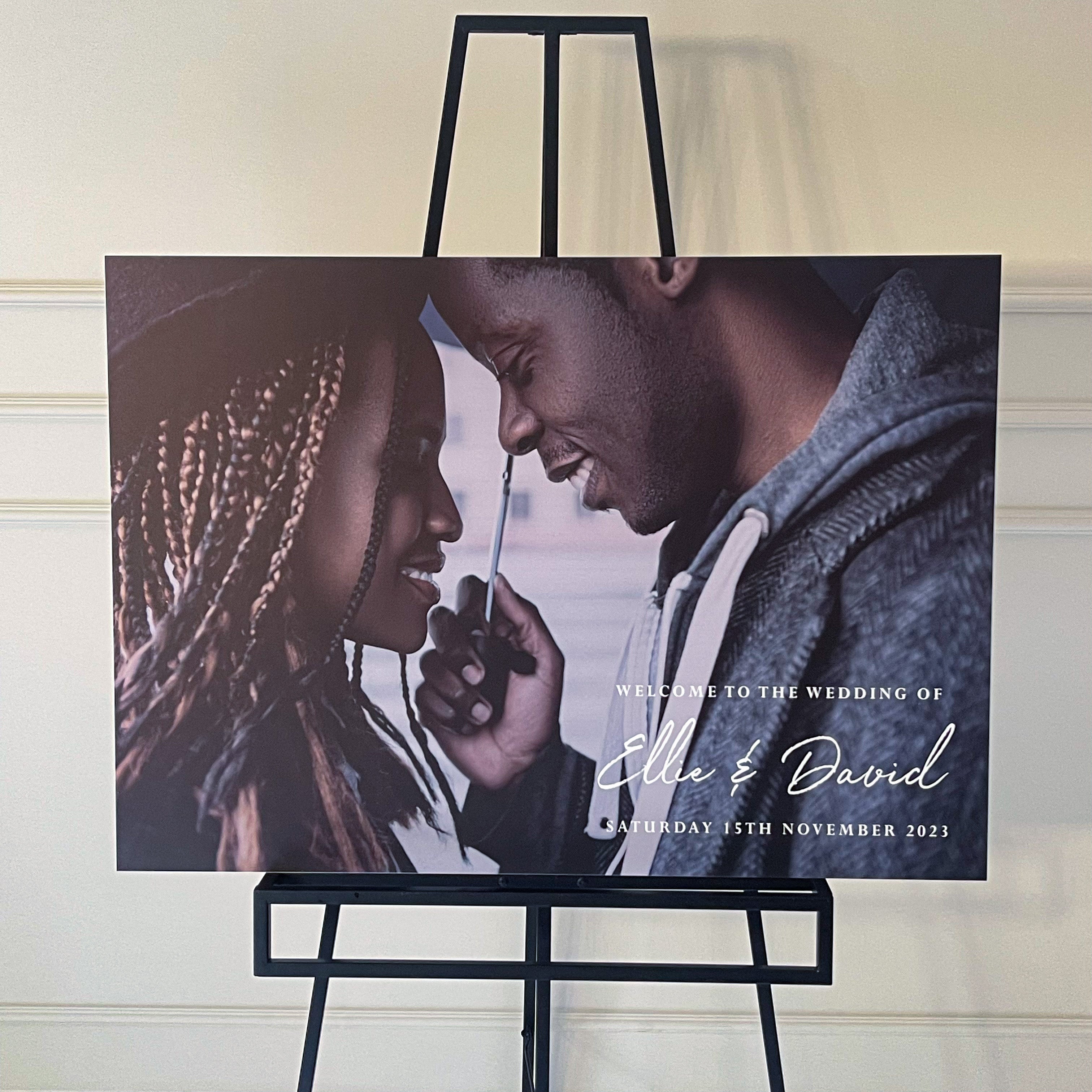 Photo Luxury Welcome Wedding Sign