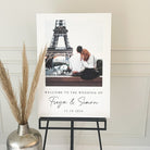 Couples Portrait Wedding Welcome Sign