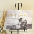 Couples Portrait Wedding Welcome Sign