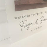 Custom Printed Photo Wedding Sign