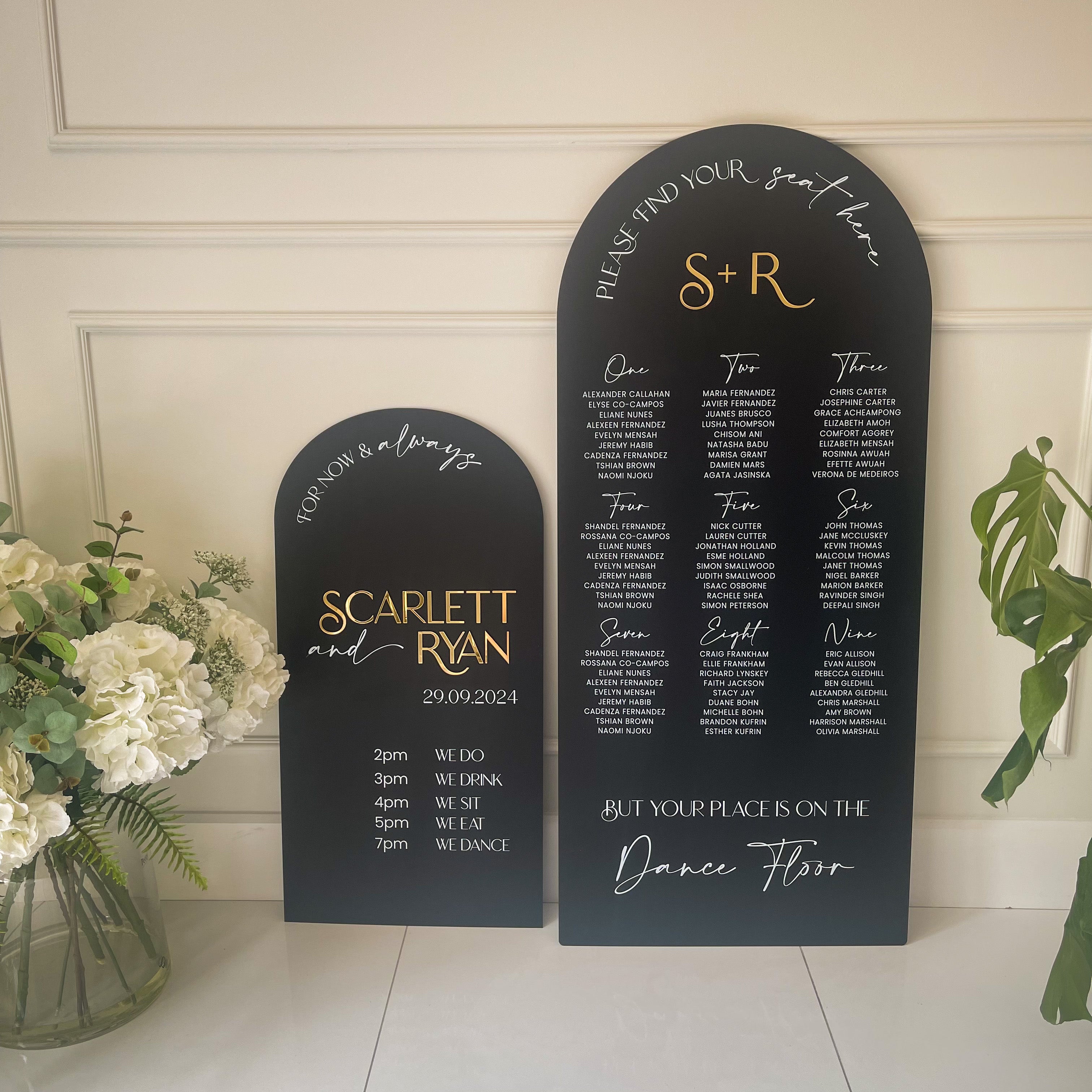Wedding Welcome Sign Pack Table Plan & Welcome Sign