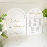 Matching Wedding Welcome Sign & Table Plan 