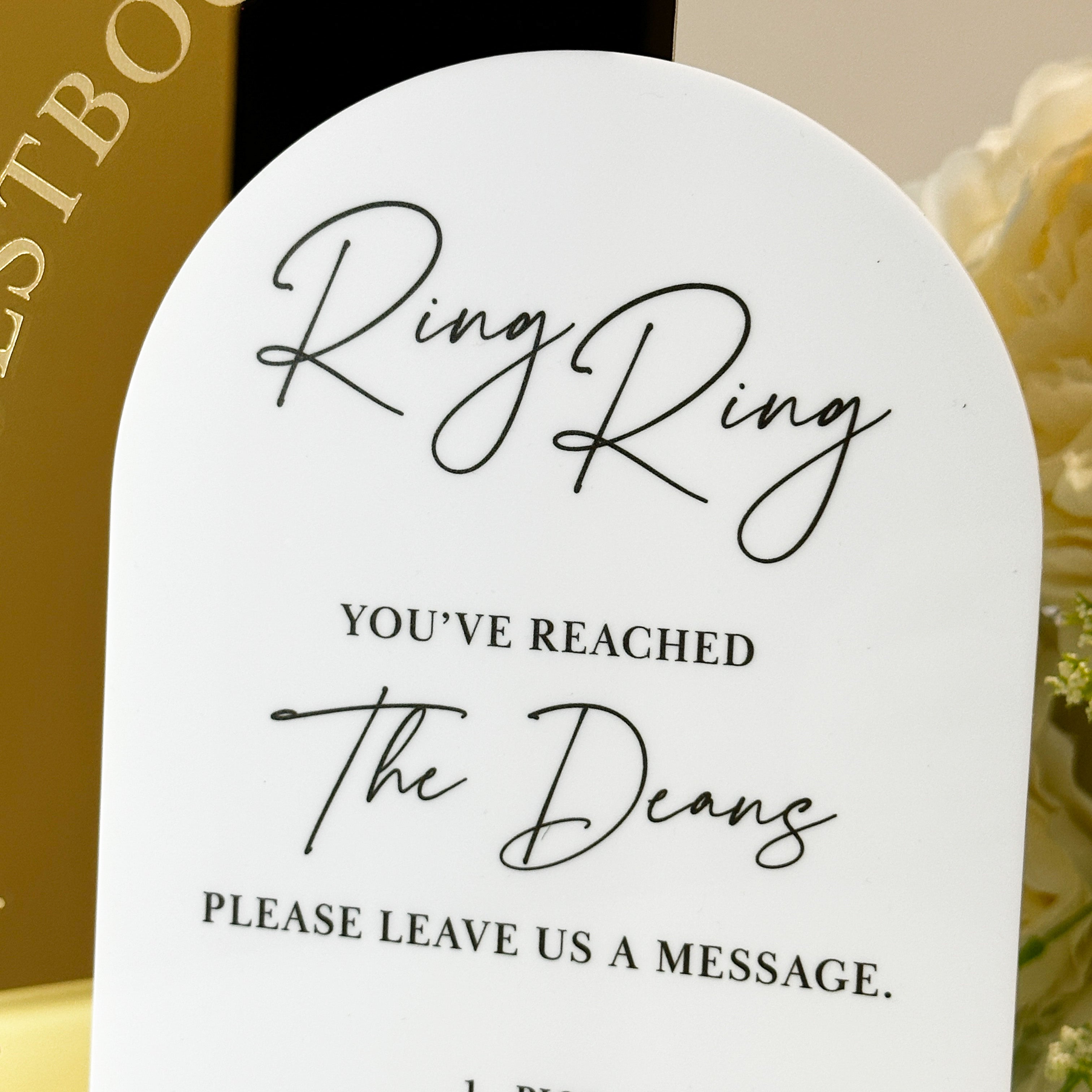 Personalised Audio Booth Wedding Sign