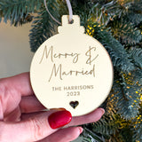 Merry & Married Bauble