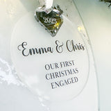 Engaged Couple Christmas Keepsake Present