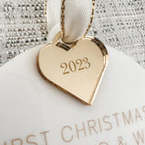 Our First Christmas As Mr & Mrs Personalised Bauble