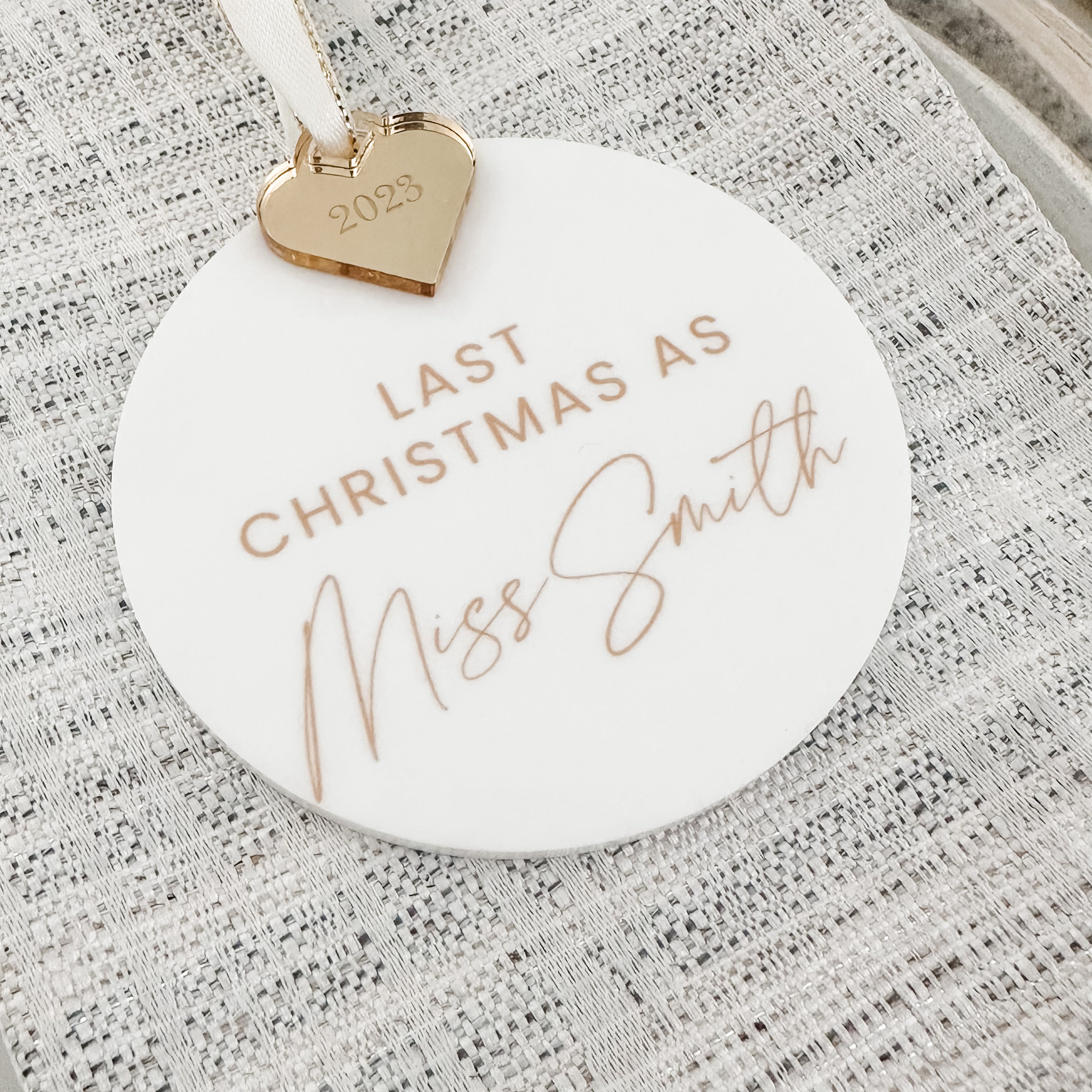 Personalised Bride To Be Christmas Gift