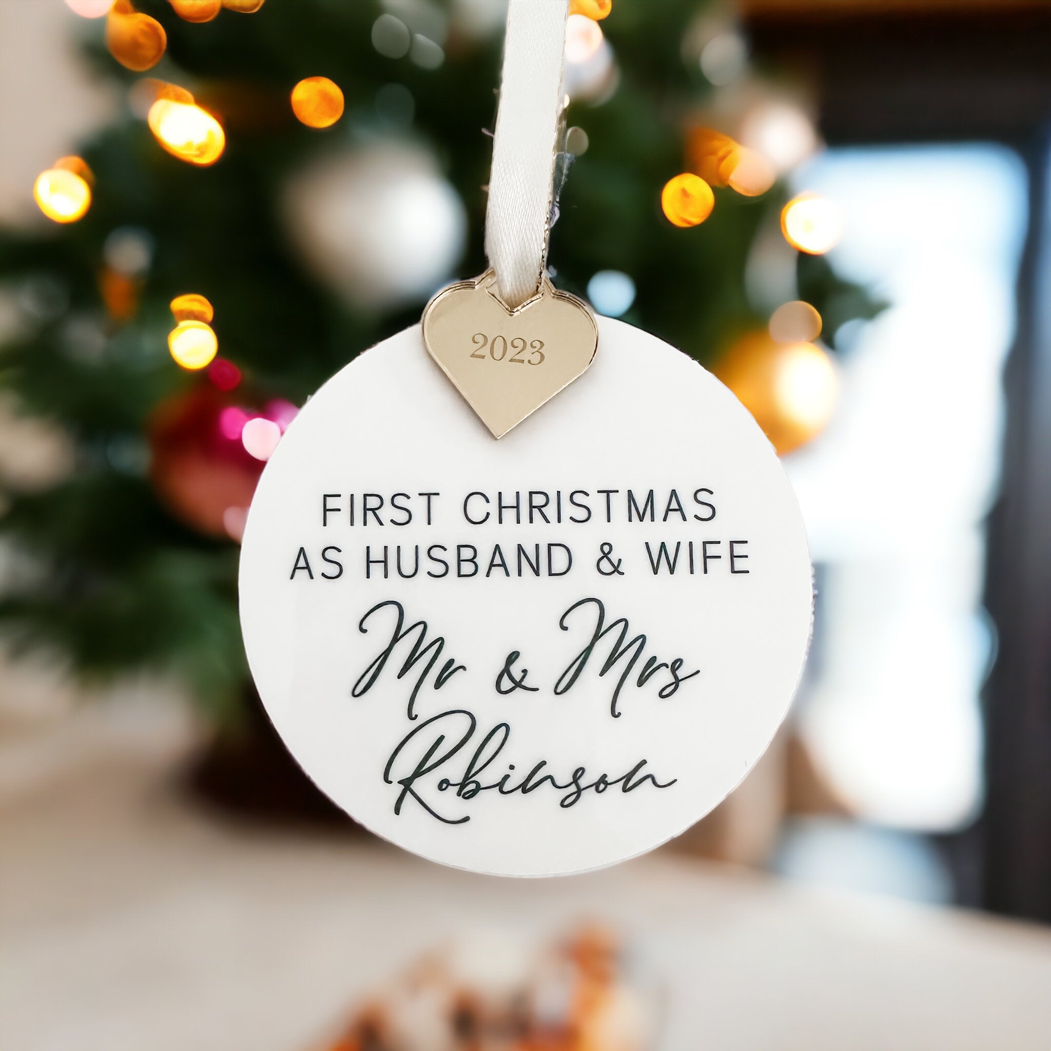 1st Christmas Married Bauble