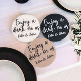 Wedding Favours - Personalised Drinks Tokens