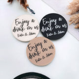 Personalised Wedding Favours - Drinks Tokens