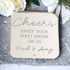 Personalised Wedding Drinks Token Favours