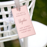 Reserved Wedding Ceremony Seat Tags