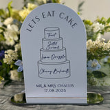Personalised Cake Flavours Sign