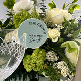 Pale Green Personalised Wedding Drinks Charms