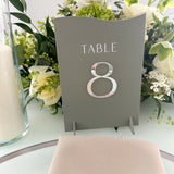 Sage Green Wedding Table Numbers
