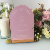 Dusky Pink Cake Illustration Sign