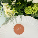 Terracotta Wedding Place Cards