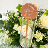 Terracotta Personalised Wedding Drinks Stirrers