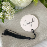 Luxury  Wedding Place Names With Tassel