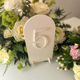 Minimalistic Wedding Table Numbers
