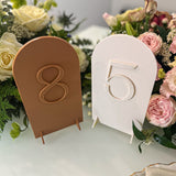 Minimalistic Wedding Table Numbers