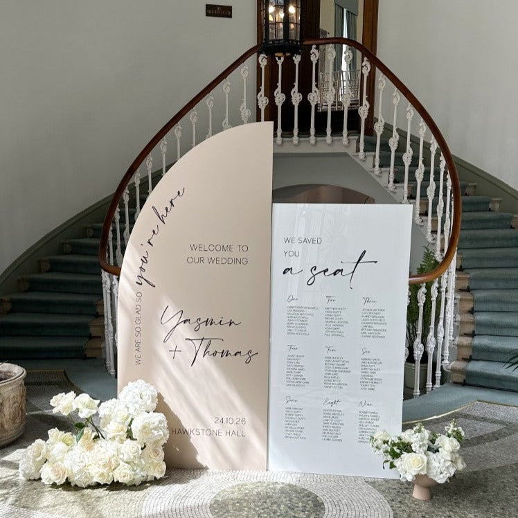 Personalised Seating Plan & Welcome Sign Bundle