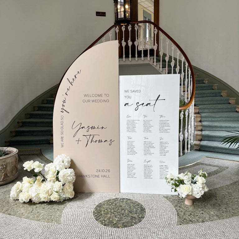 Wedding Table Plan & Welcome Sign