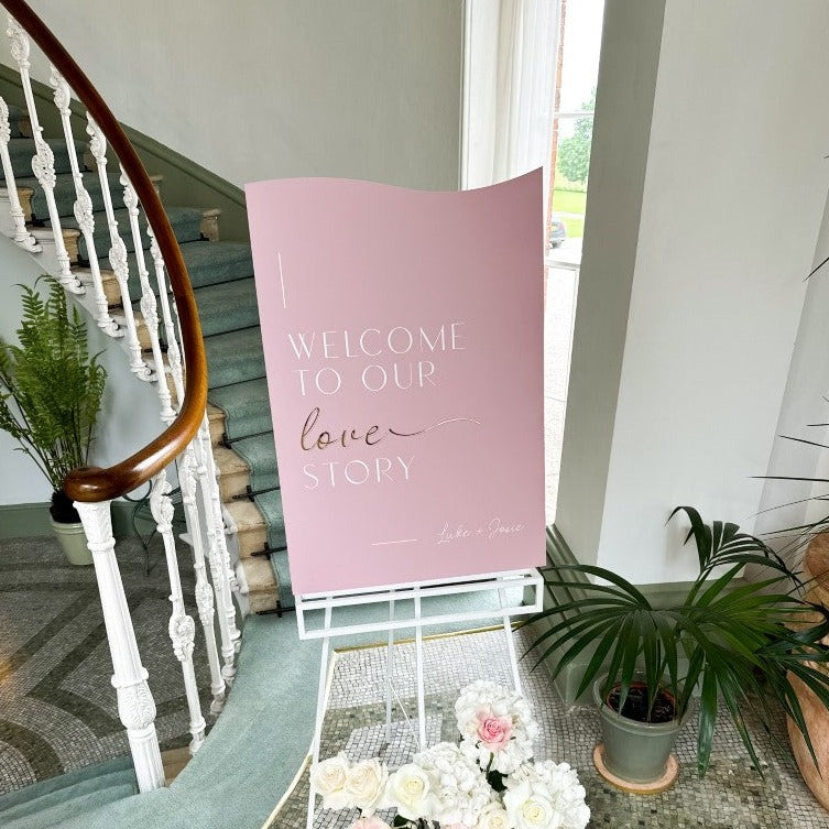 Dusky Pink Wedding Signage